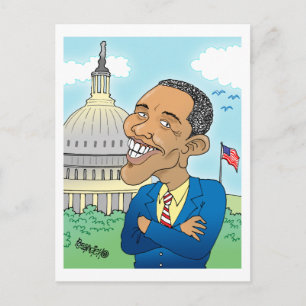 OBAMA CARTOON POST CARDS POSTKARTE
