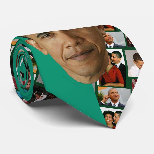 OBAMA COLLAGE KRAWATTE (Gerollt)