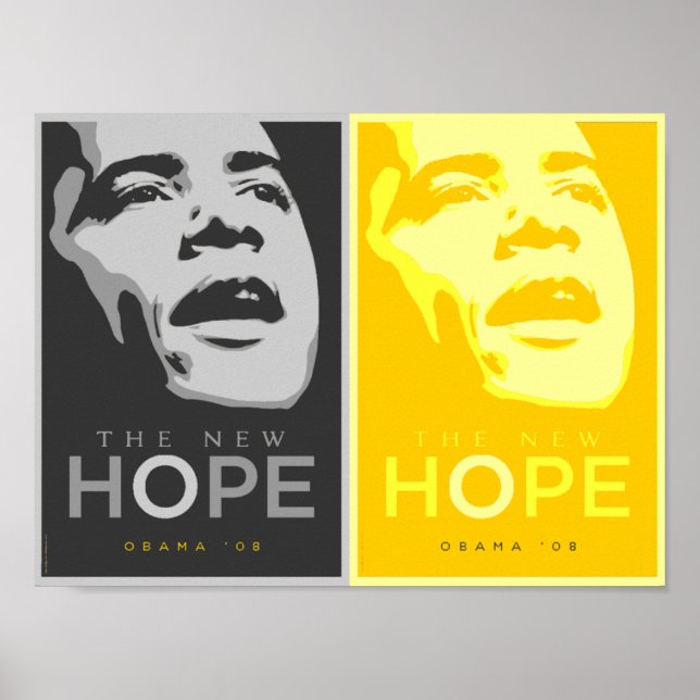 Obama - Das neue Hope Black and Gold Poster (Vorne)