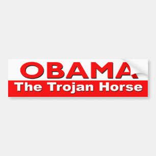 Obama das Trojan Horse Autoaufkleber