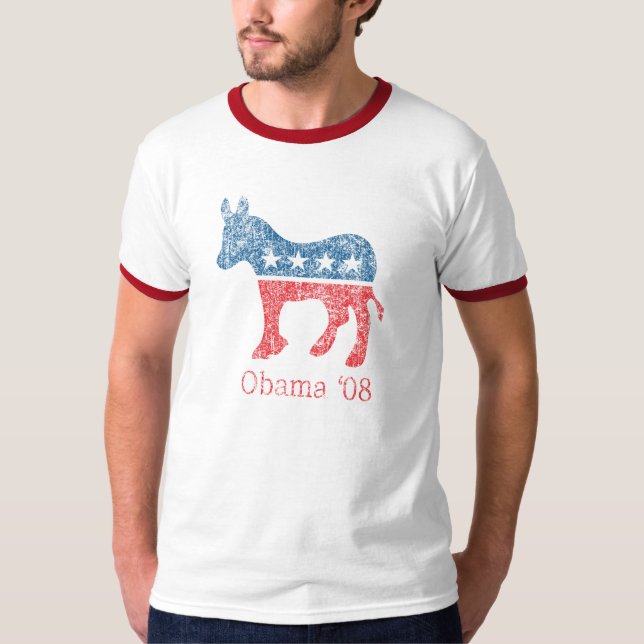 Obama Demokrat '08 T-Shirt (Vorderseite)