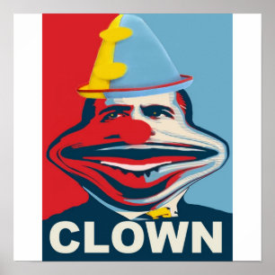 Obama Der Clown Poster