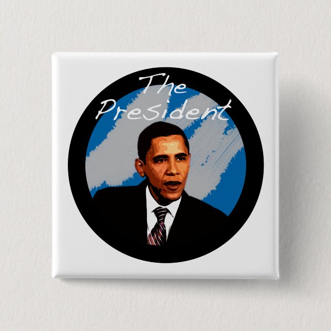 Obama der Präsident Button (Vorderseite)