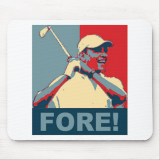 Obama, der VORN Golf spielt! Mousepad