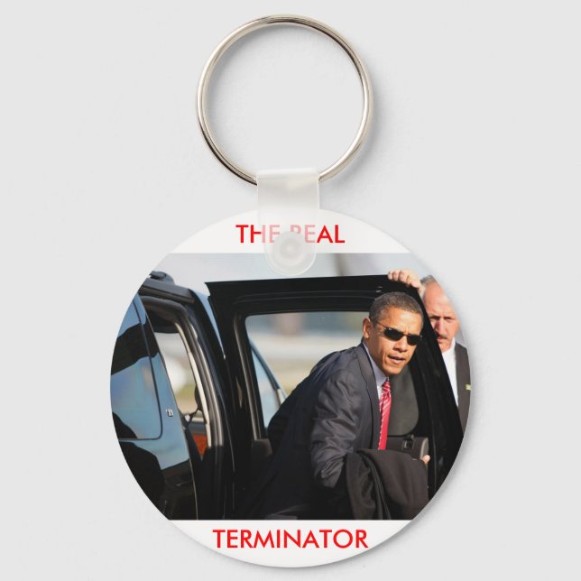Obama - Der wahre Terminator Schlüsselanhänger (Vorderseite)