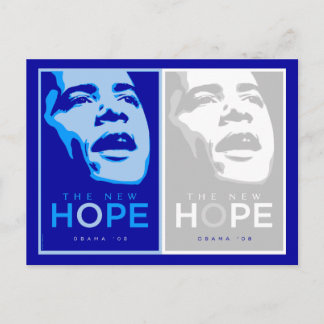 Obama - Die neue Hope Blue & White Postcard Postkarte