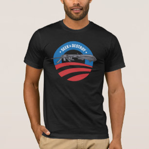 Obama-Drohnesuchvorgang und zerstören T - Shirt