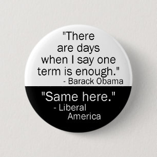 Obama ein Ausdruck-Knopf Button