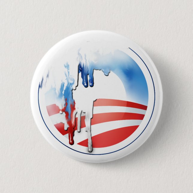 Obama-Einschmelzenknopf Button (Vorderseite)