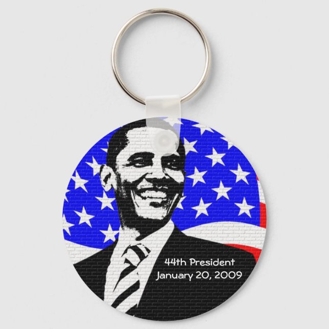 Obama Einweihung 2009 Kommerzieller Schlüsselanhän Schlüsselanhänger (Vorderseite)