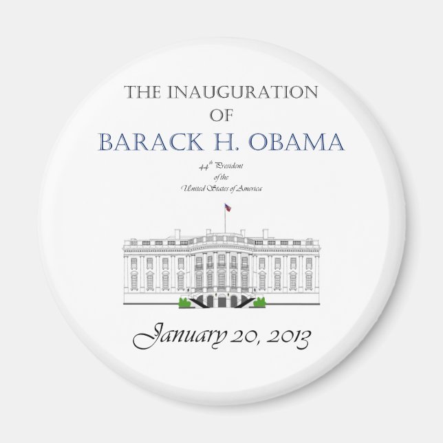 Obama Einweihung 2013 Magnet (Vorne)