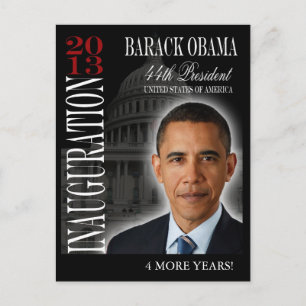 Obama Einweihung der Post Cards 2013 Postkarte