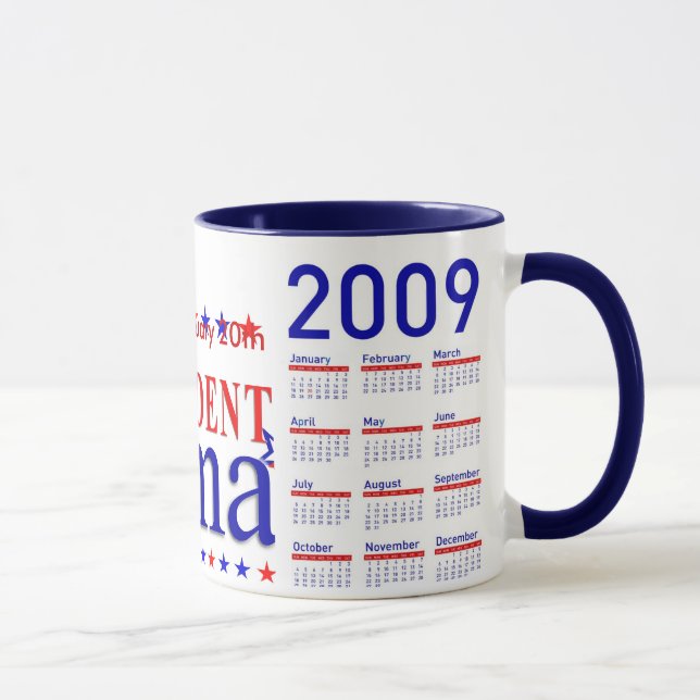 Obama-Einweihung - die Tasse des Kollektors mit (Rechts)