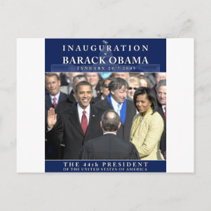 Obama Einweihung Foto Postkarte