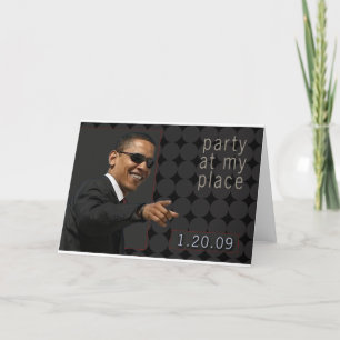 Obama Einweihung Party Einladung