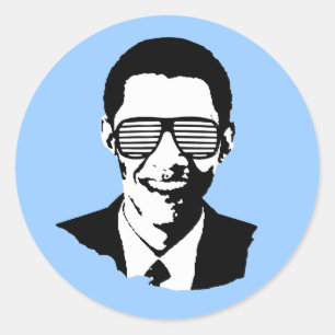 Obama Einweihung Runder Aufkleber