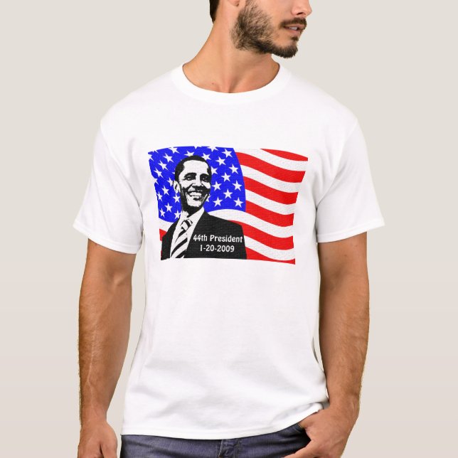 Obama-Einweihungs-Andenken-T-Shirt Männer 2009 T-Shirt (Vorderseite)