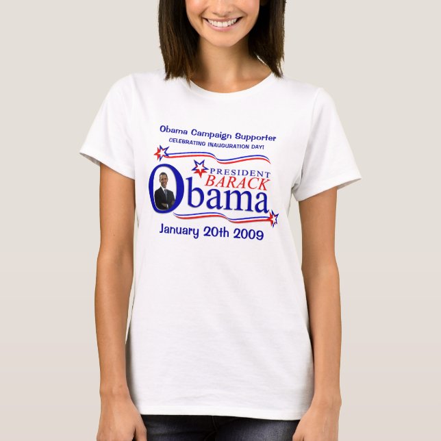 Obama-Einweihungs-Feier - das Shirt des Anhängers (Vorderseite)