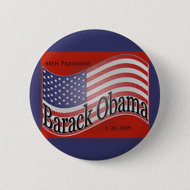 Obama-Einweihungs-sammelbares Button (Vorderseite)