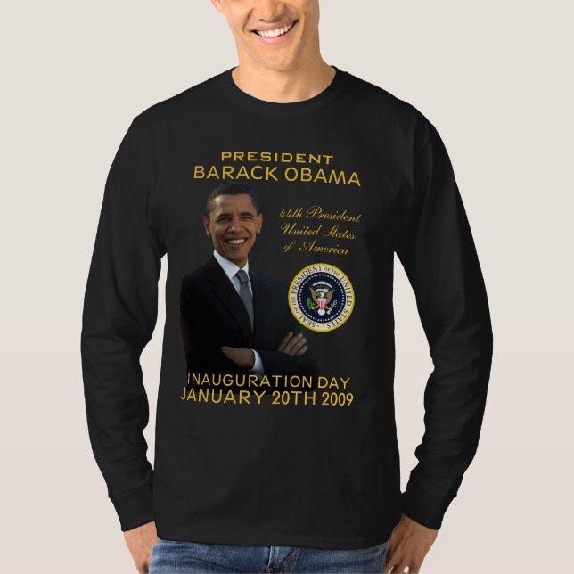 Obama-Einweihungs-Tagc$lang-hülse Shirt (Vorderseite)