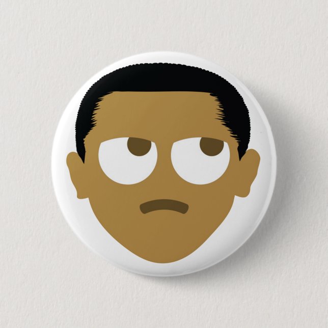 Obama Emoji POTUS Button (Vorderseite)