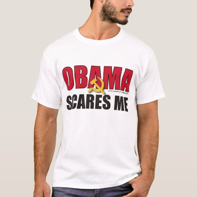 Obama erschrickt mich T-Shirt (Vorderseite)