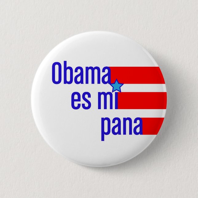 Obama es MI pana - Knopf Button (Vorderseite)