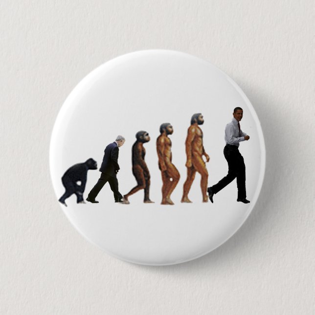 Obama-Evolution Button (Vorderseite)