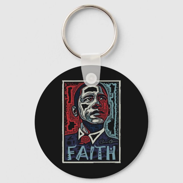Obama Faith 2 Schlüsselanhänger (Vorderseite)