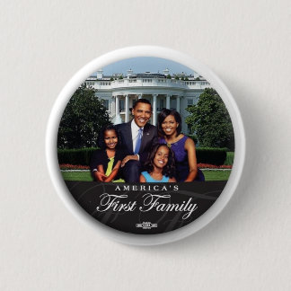 Obama-Familie 2" Knopf Button