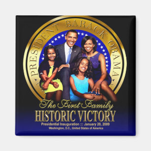Obama Family Siegel Magnet