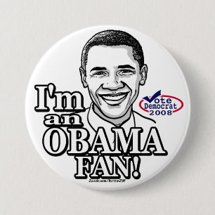 Obama-Fan-Knopf Button