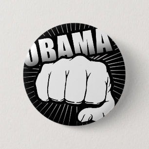 Obama-Faustpumpe Button