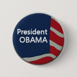 Obama-Flaggen-Button Button