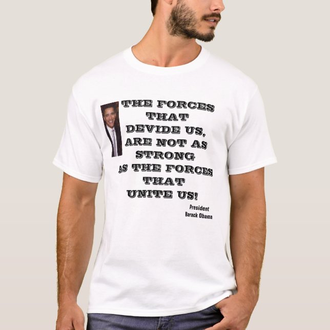 OBAMA, FORCES UNITE US-T T-Shirt (Vorderseite)