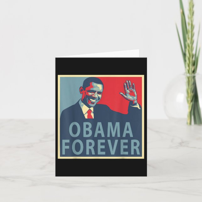 Obama Forever Barack Präsident 44 Karte (Vorderseite)