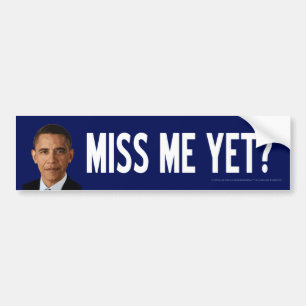 Obama: Fräulein Me Yet? Autoaufkleber