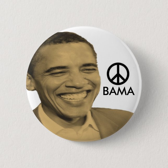 Obama-Friedensknopf Button (Vorderseite)
