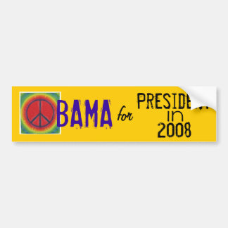 Obama-Friedenspräsident 08 Autoaufkleber