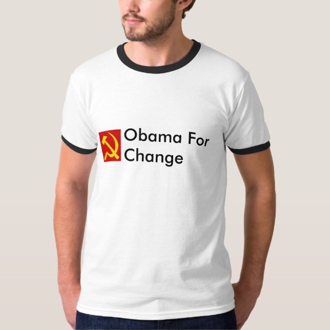 Obama für Änderung T-Shirt (Vorderseite)