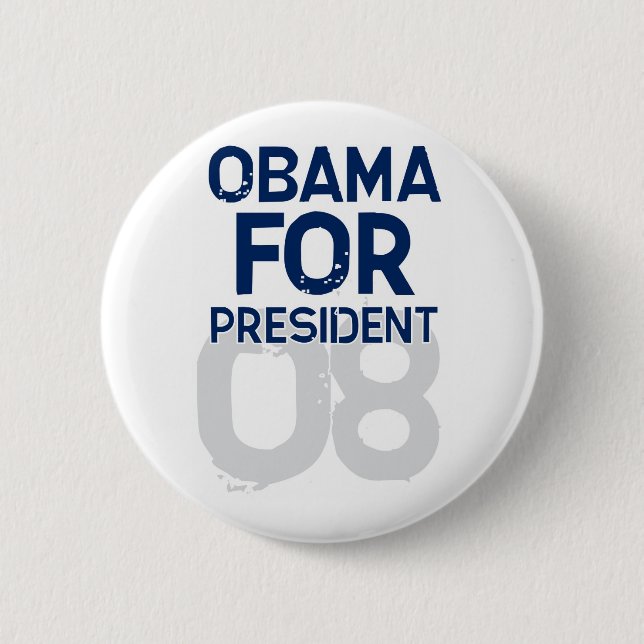 OBAMA für Präsident 08 - Schaltfläche Button (Vorderseite)