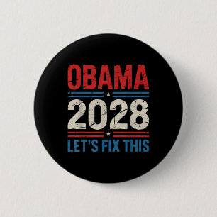 Obama für Präsident 2028 Lasse Obama, diesen Obama Button