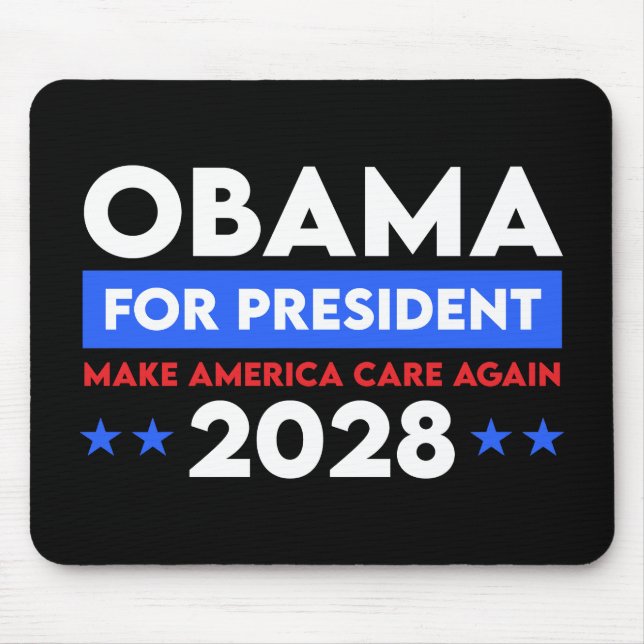 Obama für Präsident 2028 macht Amerika wieder wich Mousepad (Vorne)