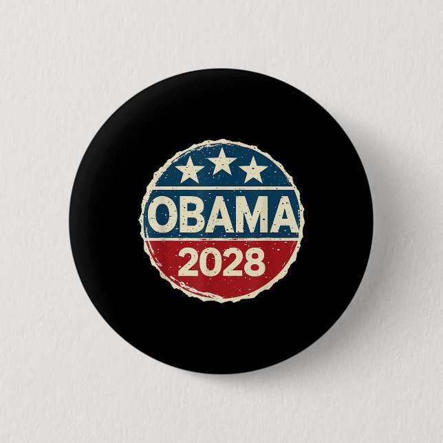 Obama für Präsident 2028 Obama 2028 Button (Vorderseite)