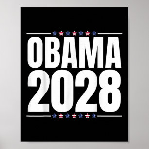 Obama für Präsident 2028 Obama 2028 für Männer Fra Poster