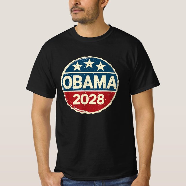 Obama für Präsident 2028 Obama 2028 T-Shirt (Vorderseite)