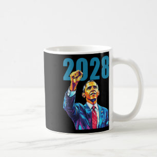 Obama für Präsident 2028 Obama 48. Präsident eines Kaffeetasse