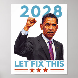 Obama für Präsident 2028 Obama 48. Präsident eines Poster