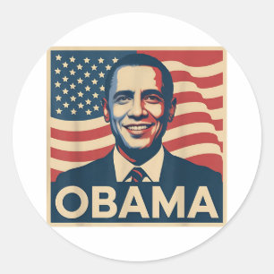 Obama für Präsident 2028 Obama 48. Präsident eines Runder Aufkleber
