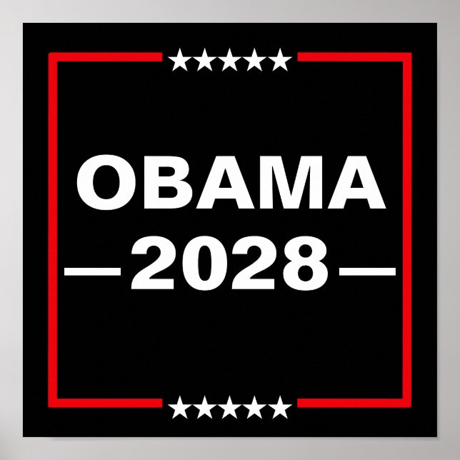 Obama für Präsident 2028 Poster (Vorne)